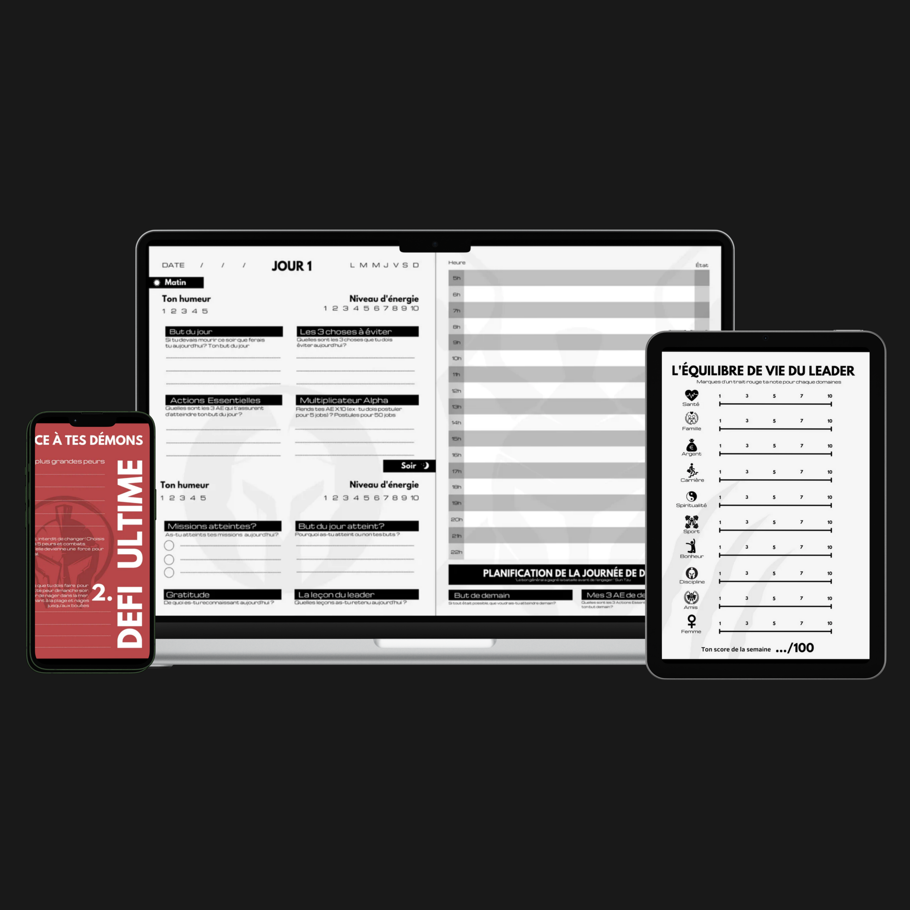 VERSION DIGITALE | Agenda de métamorphose Redpill – The Alpha's Code